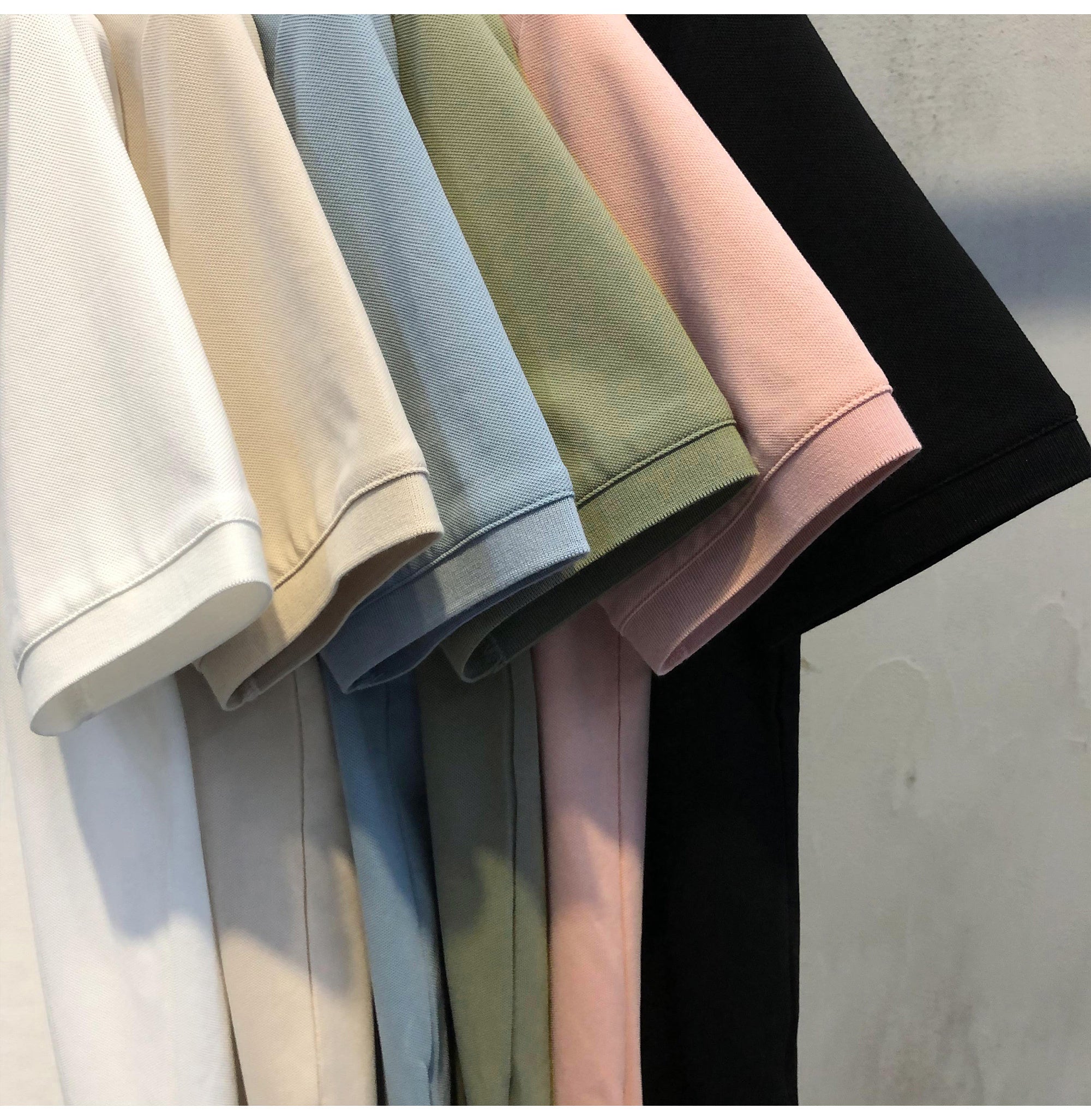 Trendy All-Match Short-Sleeved T-Shirt Slim Polo Shirt Top