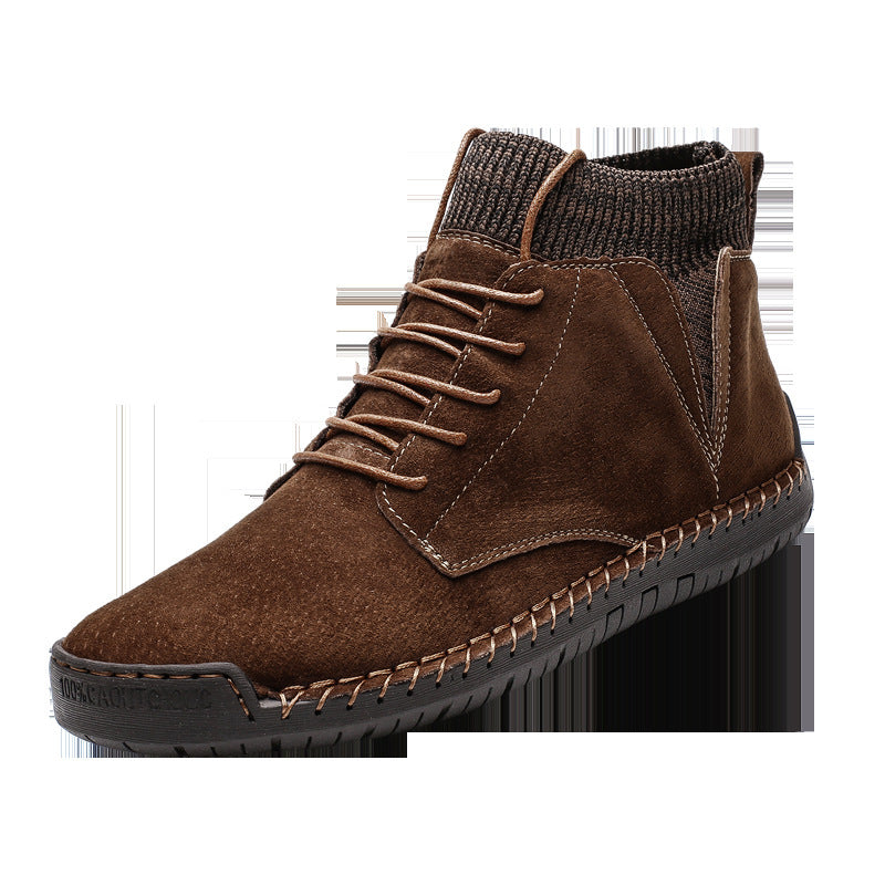 Men's Casual Warm Socks Shoes Ankle Boots