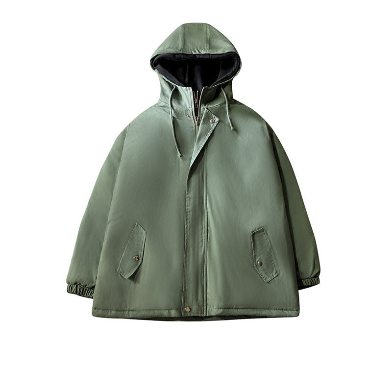 Hong Kong Style Korean Style Loose Thick Workwear Jacket