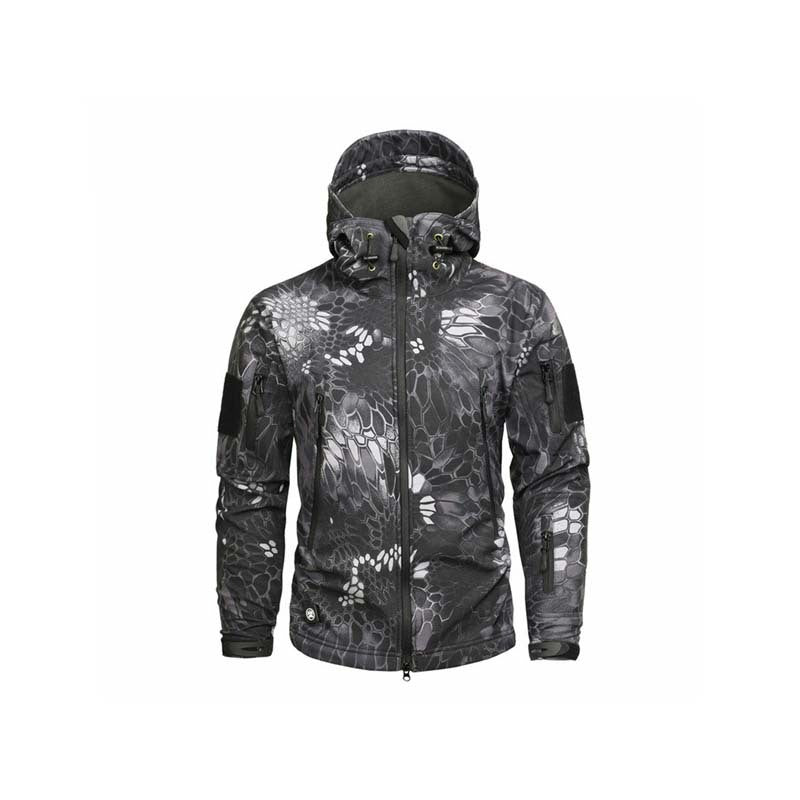 Outdoor Warm Inner Fleece Waterproof Soft Shell Jacket