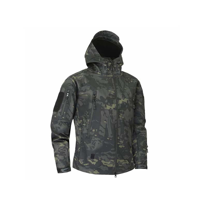 Outdoor Warm Inner Fleece Waterproof Soft Shell Jacket