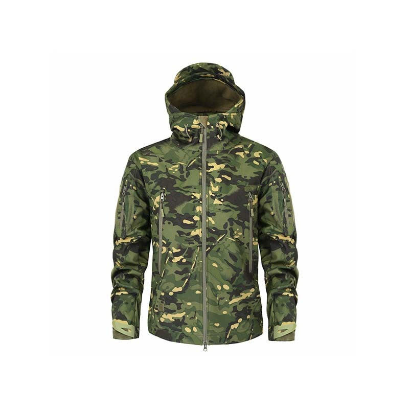 Outdoor Warm Inner Fleece Waterproof Soft Shell Jacket