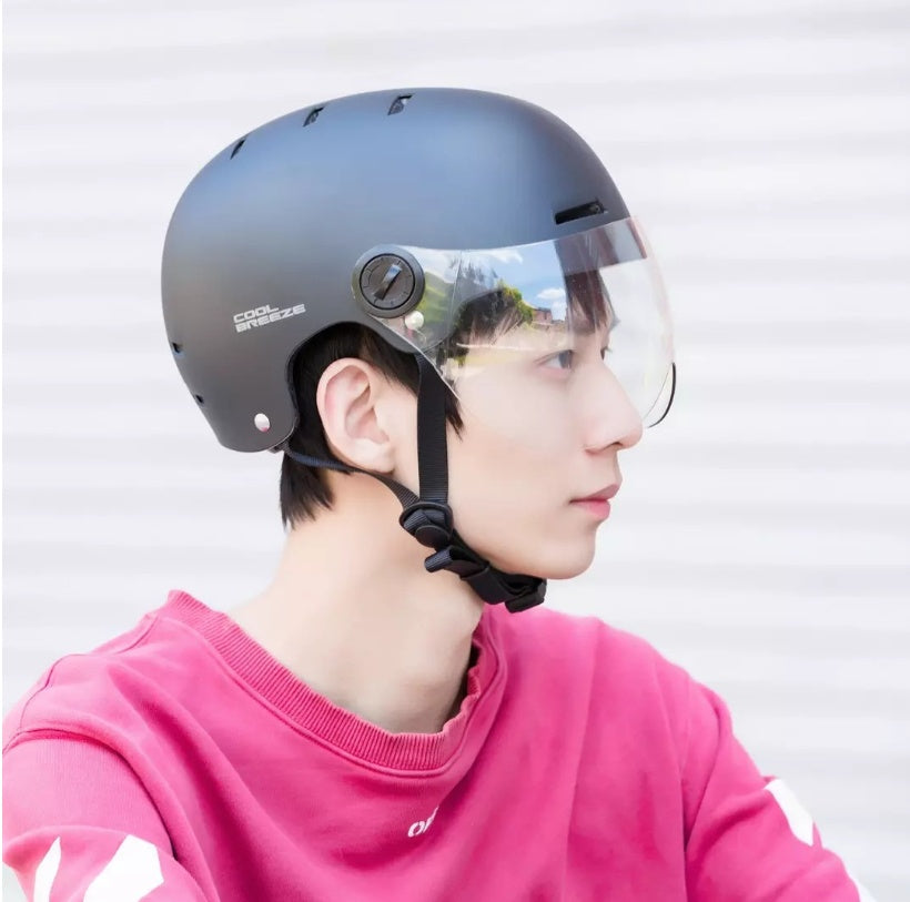 Cool Wind Riding Helmet, Shock Absorption, Shock Resistance, Comfort, Heat Absorption, Ventilation, Head Circumference Adjustment Helmet