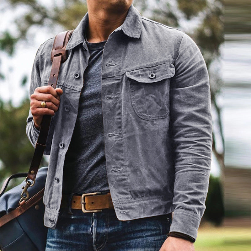 Men's Casual Trend Cardigan Lapel Jacket