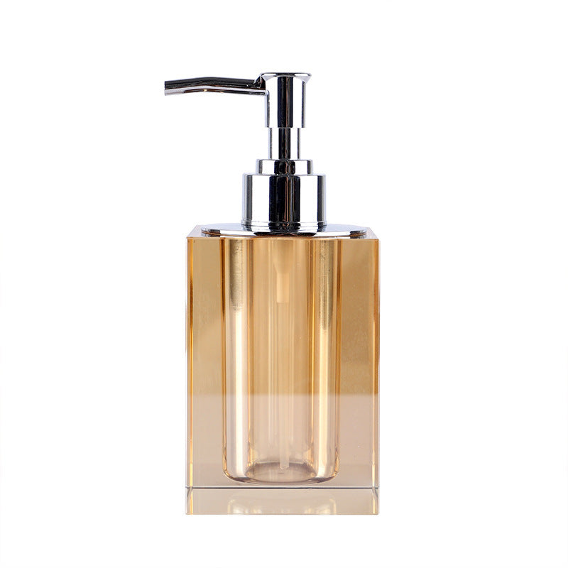 Ins European Style Light Luxury Crystal Hand Soap Bottle Soap Liquid Bottle Home Hotel High-End Soft Press Type Lotion Bottle