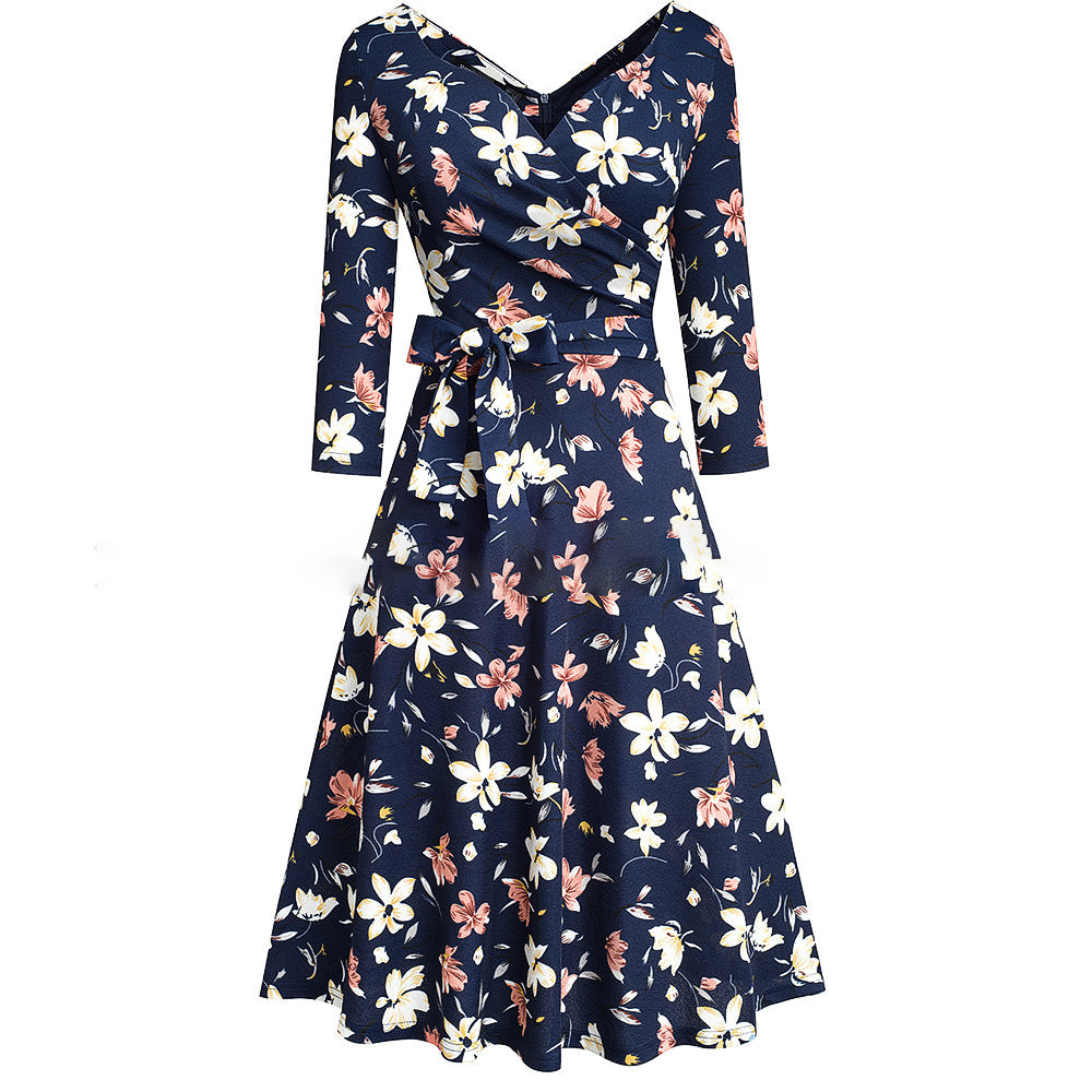 Fashion Lace-up Slim Dress