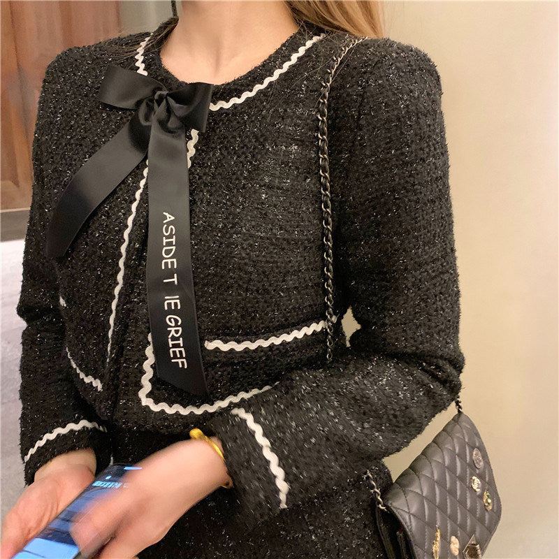 French Small Jacket Women All-match Casual Short Korean Loose Retro Ladies Temperament