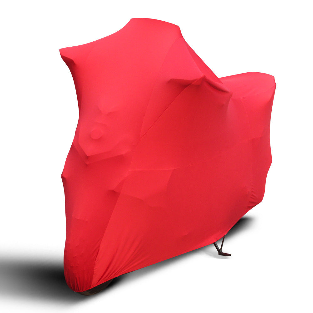 Four-Sided Stretch Cloth Motorcycle Jacket For Indoor Use, Tight-Fitting Stretch Motorcycle Cover