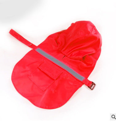 Pet Raincoat Dog Raincoat Labrador Golden Retriever Large and Medium-sized Dog Reflective Waterproof Snowproof Big Dog Clothes
