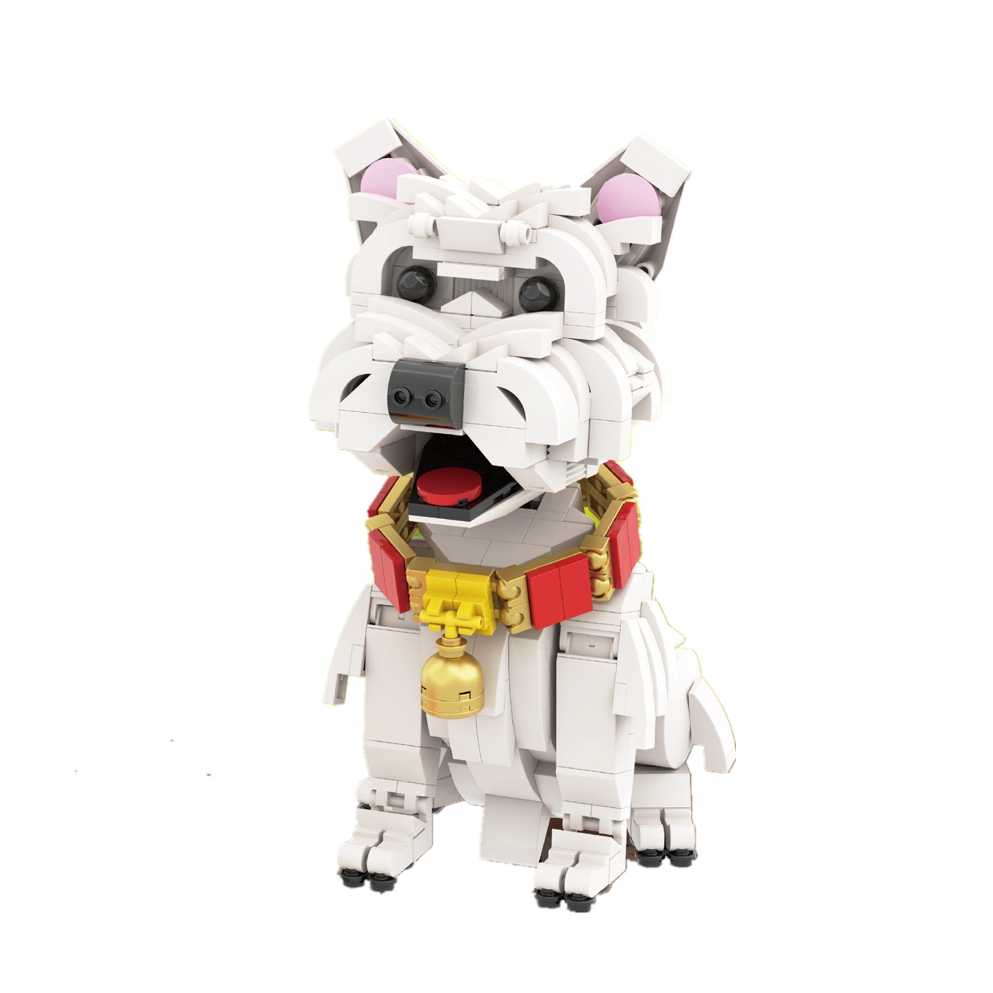 Cute Dog West Highland White Terrier Small Particle Assembly Building Blocks
