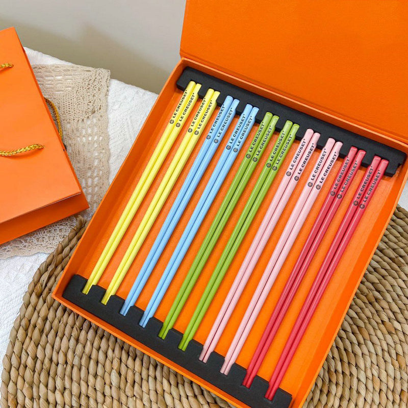 Rainbow Bowl Six-Piece Enamel Cute Ceramic Rice Bowl