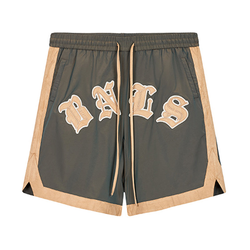 Basketball Pants Drawstring Five-point Pants Men And Women Couple Loose Shorts