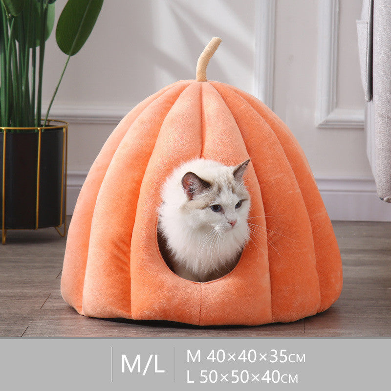 Deep Sleep Large Removable And Washable Pumpkin Cat Litter
