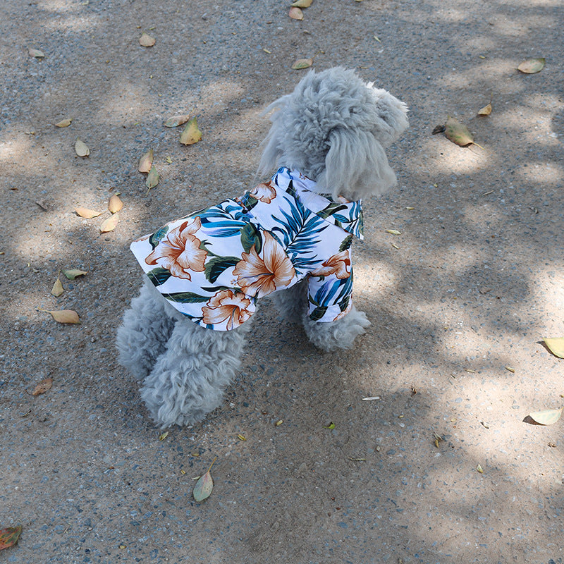 Hawaiian dog style shirt clothes