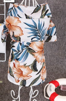 Hawaiian dog style shirt clothes