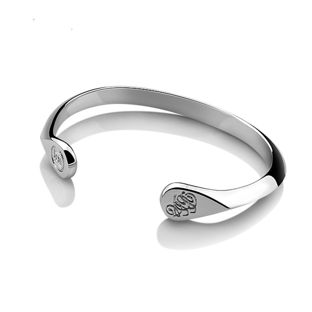 925 Sterling Silver Bracelet Male And Female Students Japanese And Korean Version Of Card SeriesBracelet Simple Edge Silver Bracelet Gift