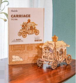 3d Three-dimensional Puzzle Model  Wooden Assembly Decompression Diy Handmade Toy