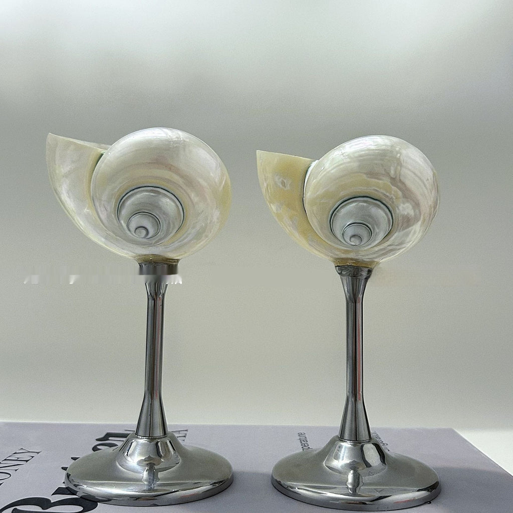 Niche Conch Goblet Metal European Retro