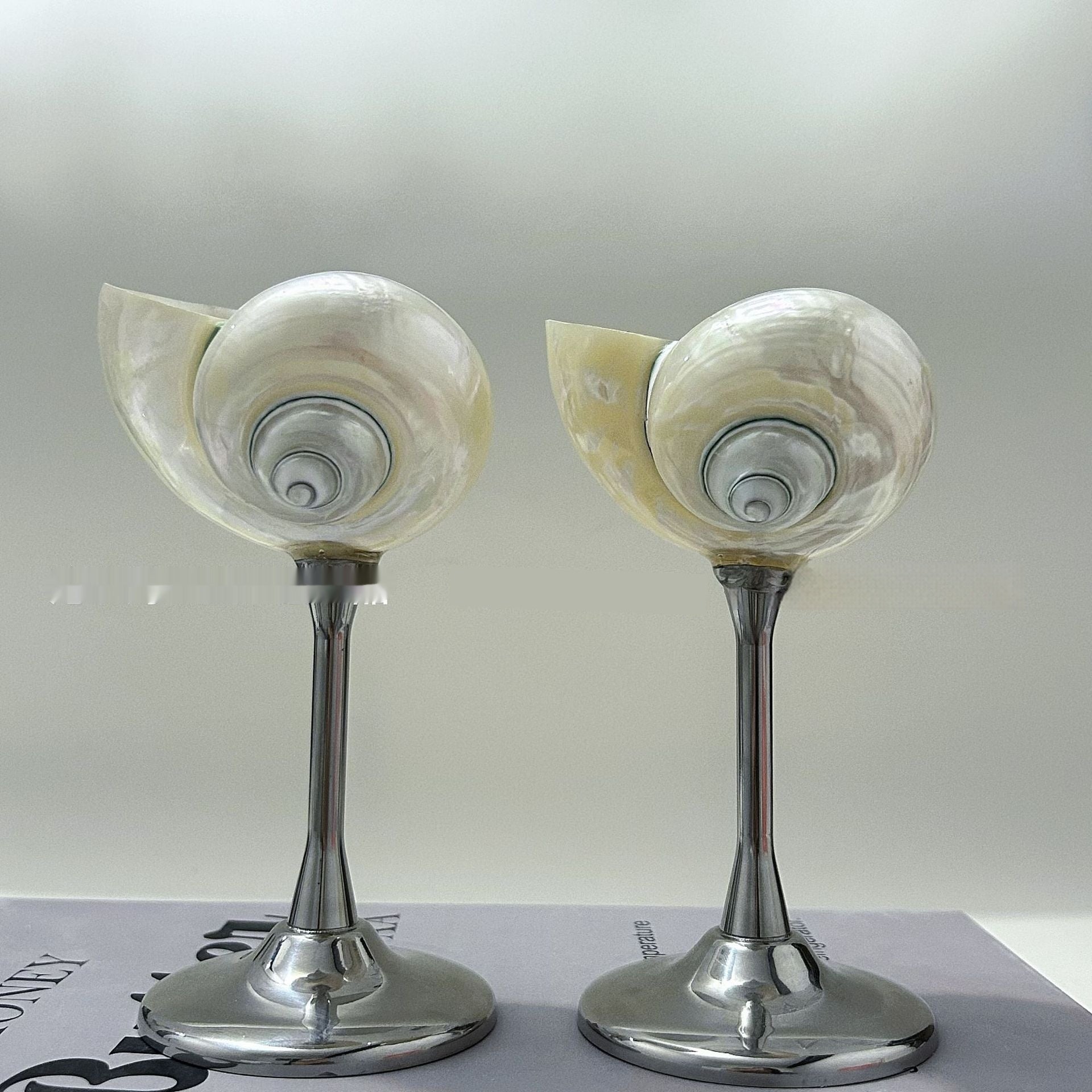 Niche Conch Goblet Metal European Retro