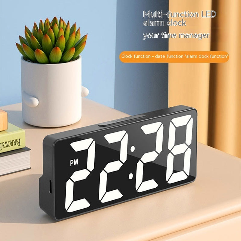 Desktop Large Screen Alarm Clock Luminous Digital Multifunctional Decoration