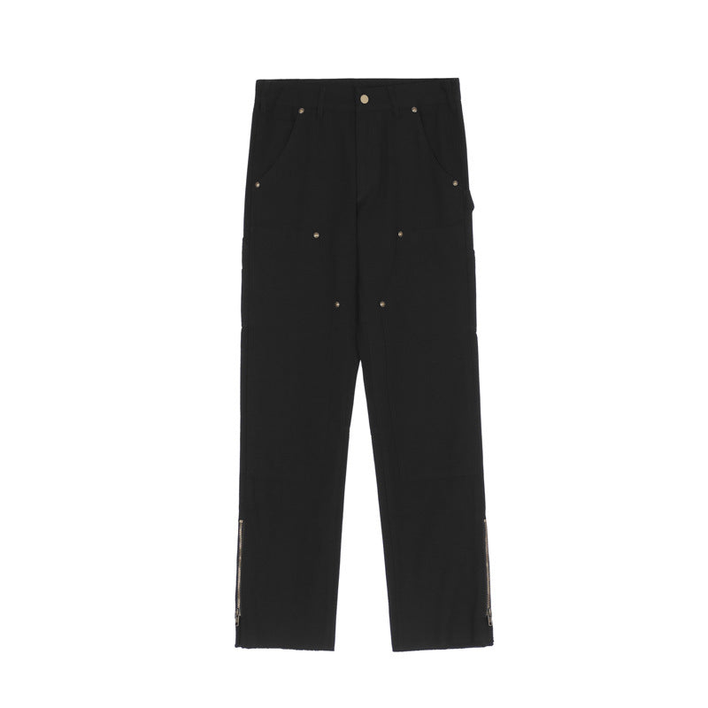 American High Street Destruction Raw Edge Slacks
