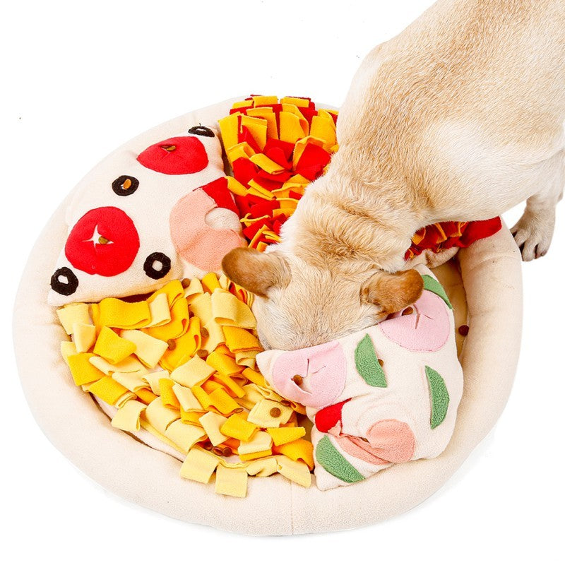 Pizza pet sniffing pad