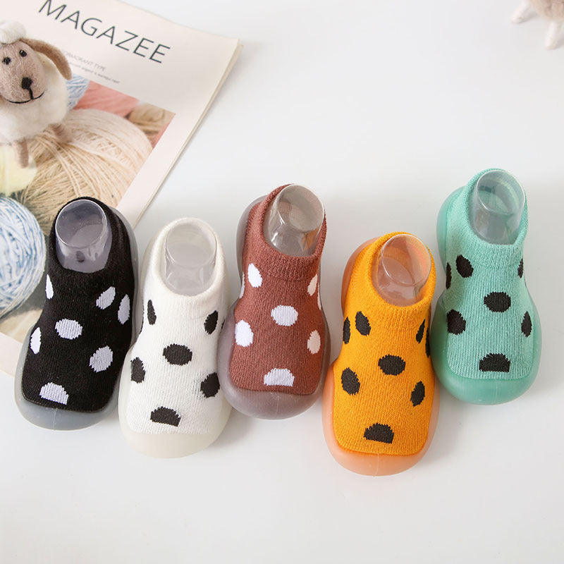 Baby Round Dot Style Comfortable Breathable Toddler Sock Shoes