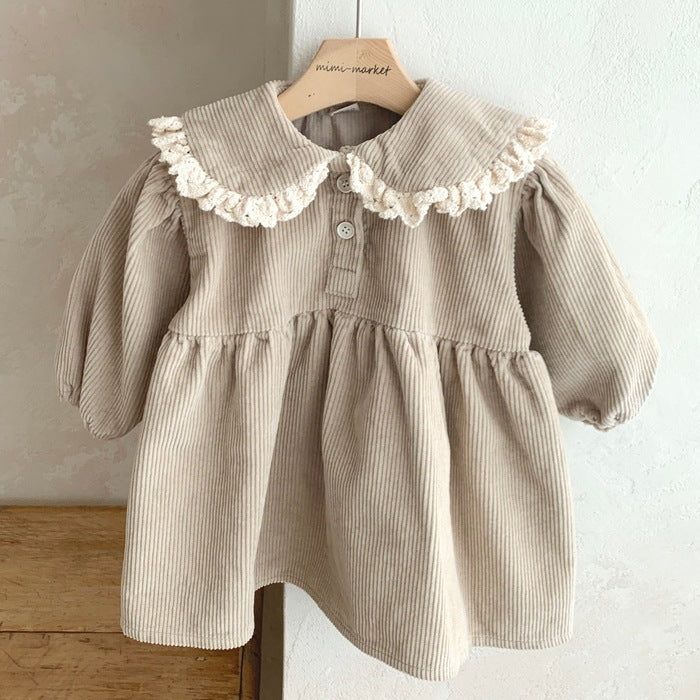 Girl's Baby Lace Doll Collar Dress