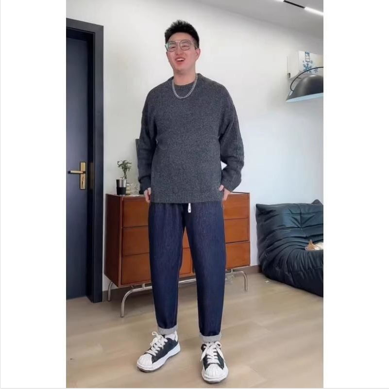 Men's Round Neck Long Sleeve Sweater