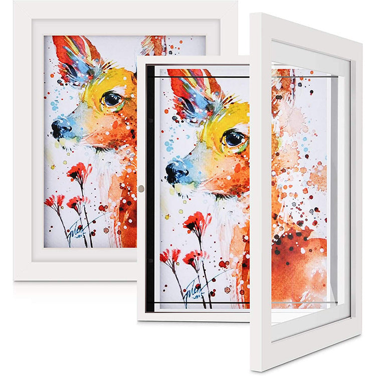 Children's Magnetic Art Photo Frame Flip Wooden Photo Frame