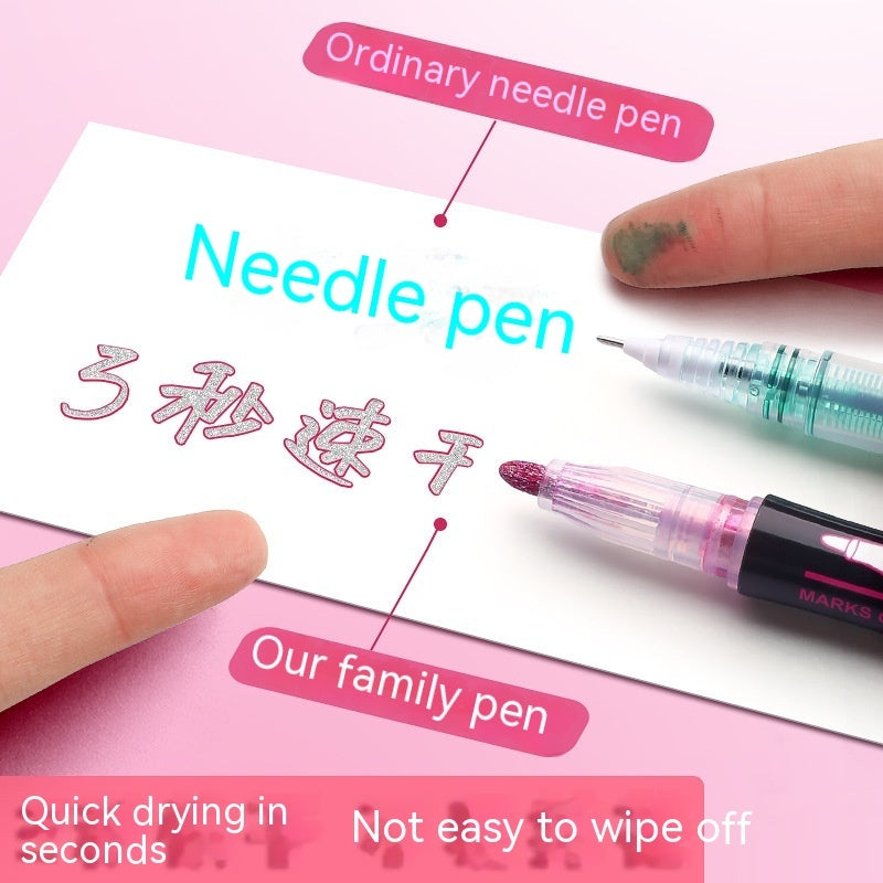 Double-line Outline 24-color  Notebook Special Gel Two-color Fluorescent Marker Pen