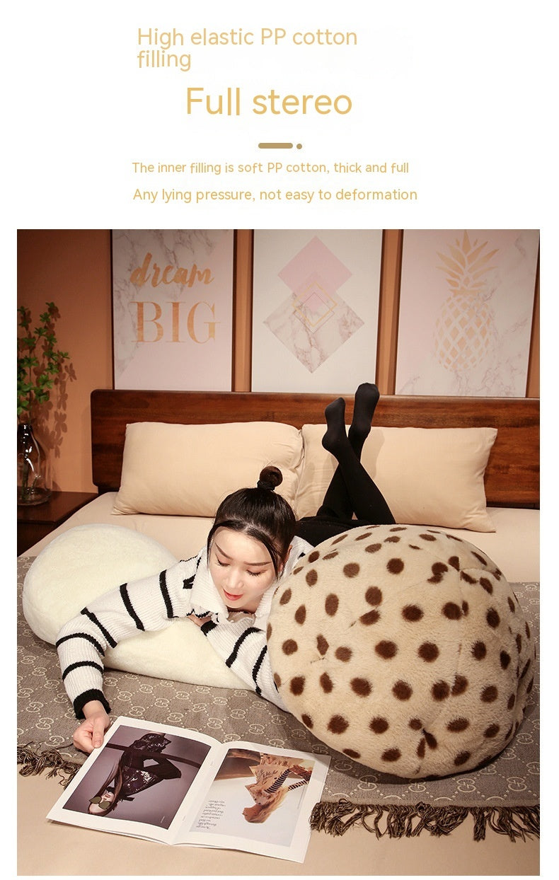 Cute Big Mushroom Shaped Leg Clip Sleeping Long Plush Pillow Living Room Backrest Pillow