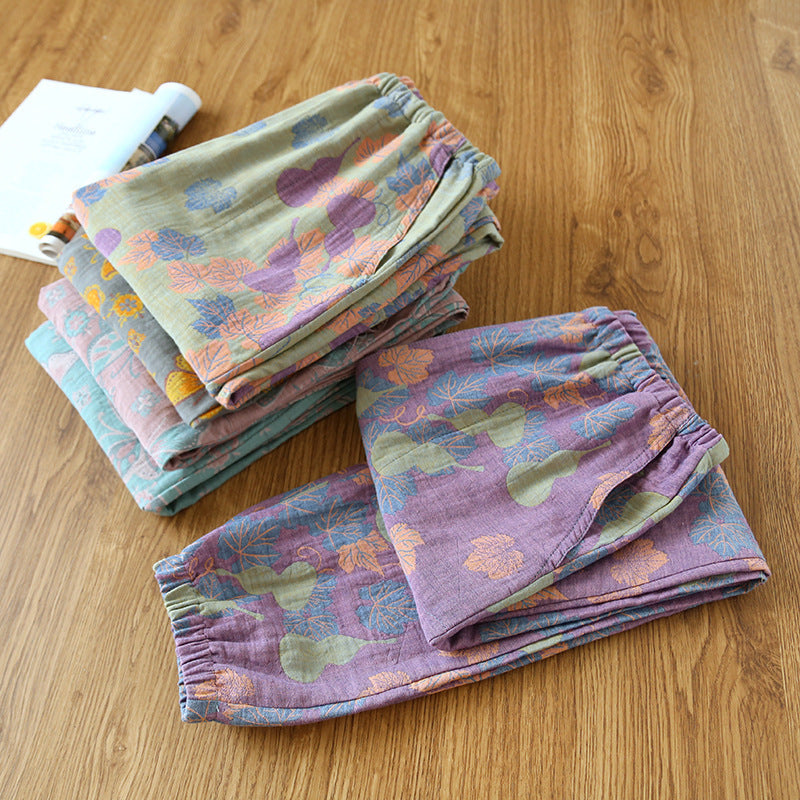 Women's Home Thin Summer Pure Cotton Pajama Pants
