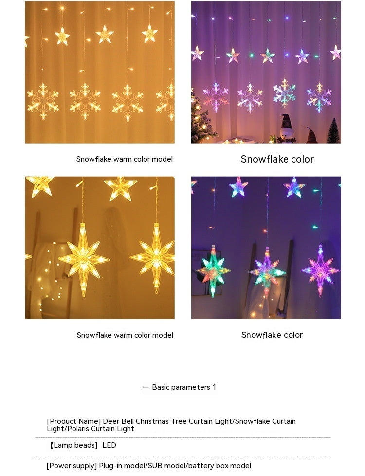 Christmas Combination Curtain Lamp Room Bedroom Lighting Chain