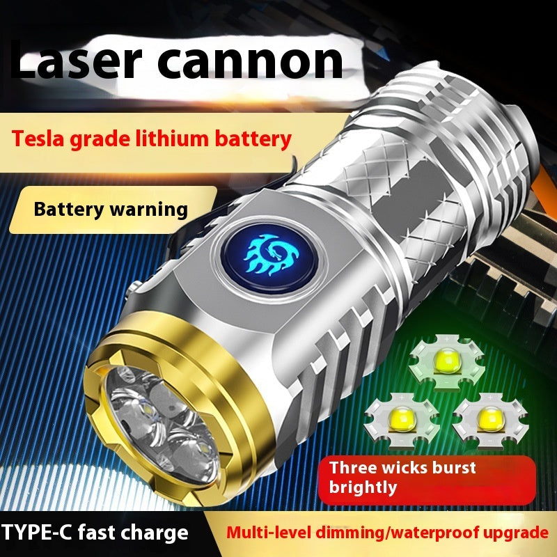 LED Long-range Strong Light Super Bright Household Rechargeable Flashlight