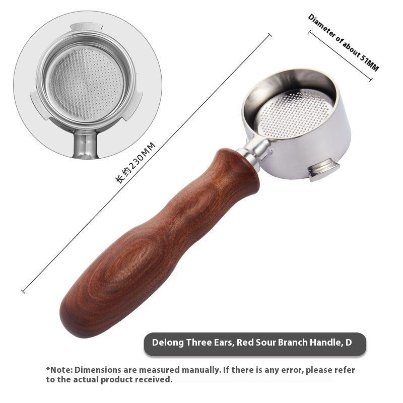 51mm Coffee Machine Handle Modified Solid Wood Handle