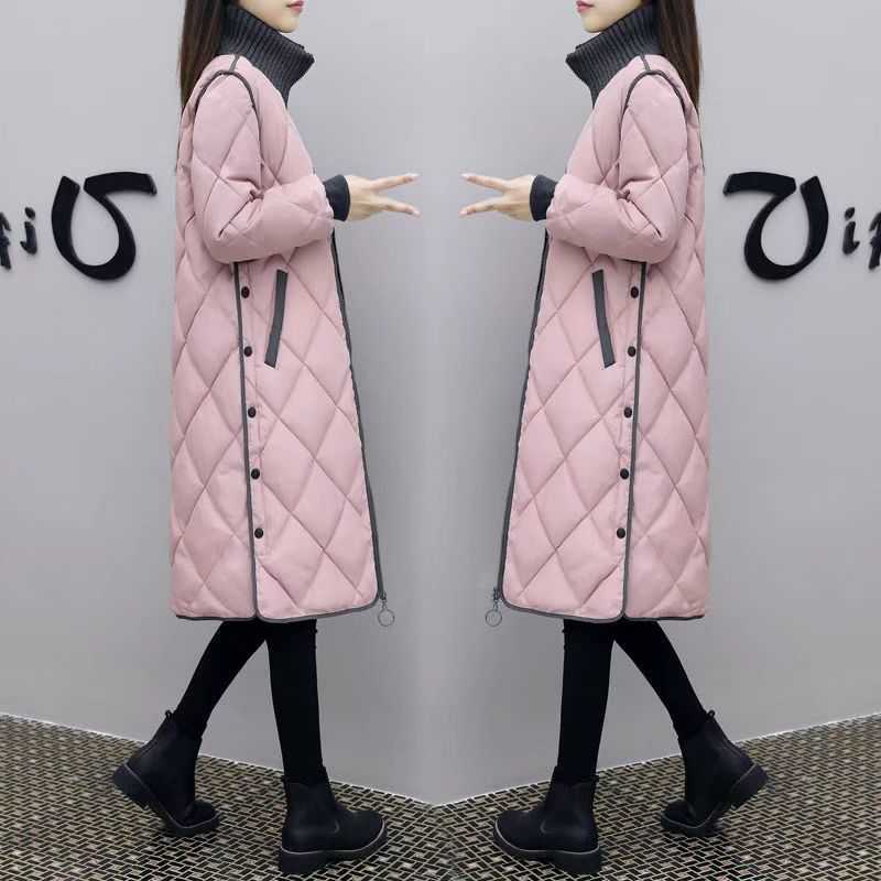 Women's Loose-fitting Mid-length Knee-length Fashion Cotton Jacket
