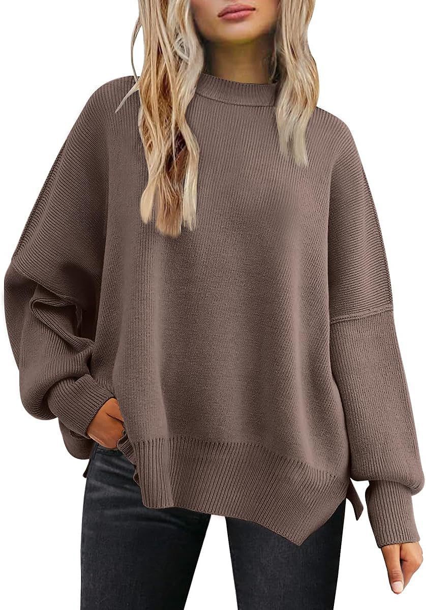 Women's Knitted Side Slit Pullover