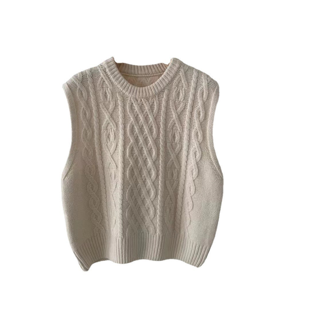 Women's Heavy Industry Retro Knitted Vest
