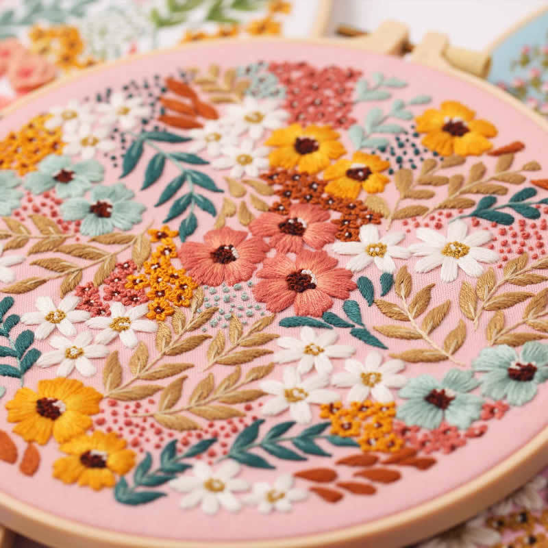 Flower Flower Clumps Embroidery Diy Material Package