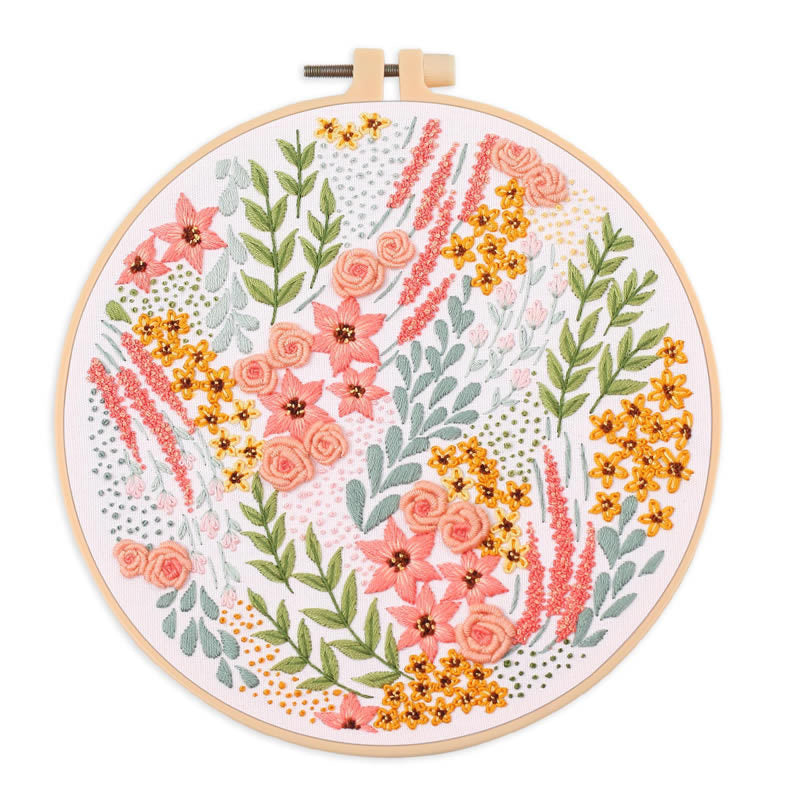 Flower Flower Clumps Embroidery Diy Material Package