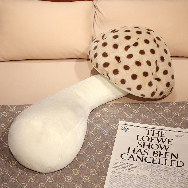 Cute Big Mushroom Shaped Leg Clip Sleeping Long Plush Pillow Living Room Backrest Pillow