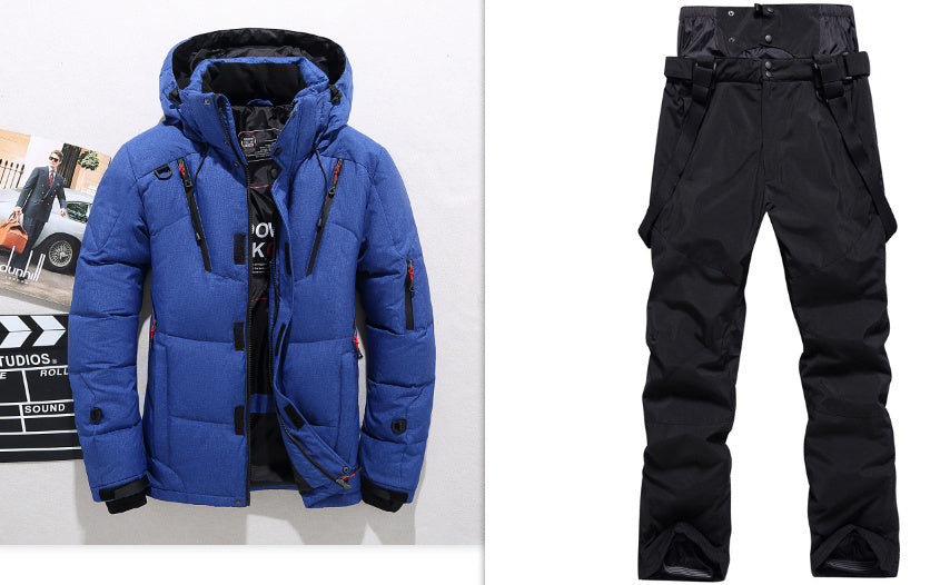 Men's Down Jacket Short Outdoor Sports Slim Fit Hoodie