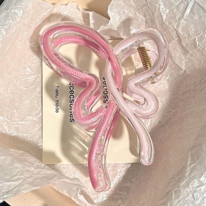 Dripping Oil Gradient Butterfly Shark Clip