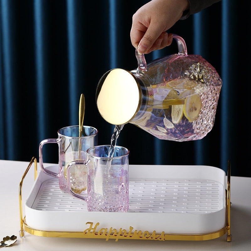 Household Thick Glass Cold Water Pot Set