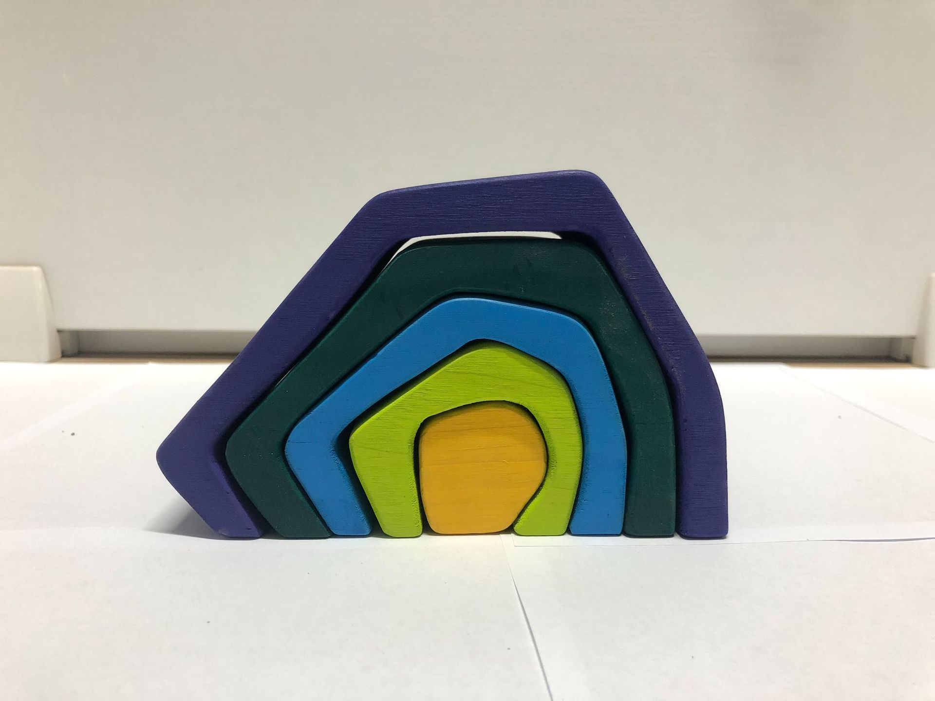 Early education stacking high blocks