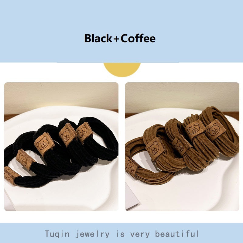 Cute Fashion Bear High Elastic Rubber Band For Women