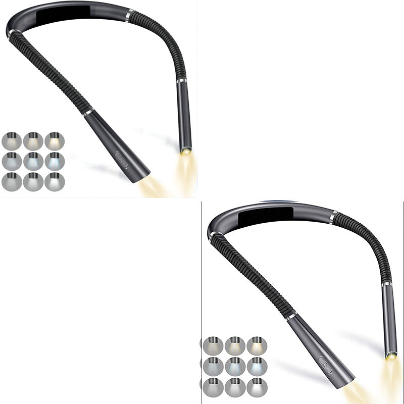 LED Halter Eye Protection Neck Three-color Dimming Reading Lamp