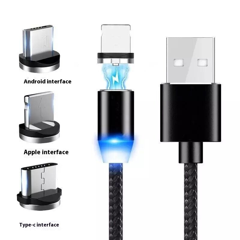 Magnetic Three-in-one Fast Charge Data Cable