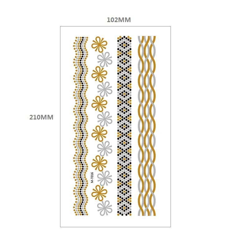 Gliding Tattoo Sticker Water Transfer Waterproof Tattoo Sticker